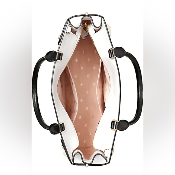 Kate Spade Staci Cameron Satchel Warm Beige Multi Colorblock Crossbody - Picture 4 of 5